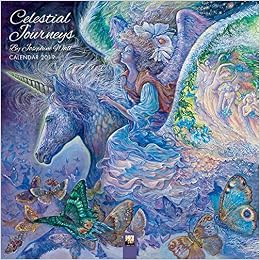 Celestial Journeys by Josephine Wall 2019 12 x 12 Inch Monthly Square Wall Calendar by Flame Tree with Glitter Flocked Cover, Fantasy Art Artist Illustration Paintings Celestial Journeys by Josephine Wall 2019 12 x 12 Inch Monthly Square Wall Calendar by Flame Tree with Glitter Flocked Cover, Fantasy Art Artist Illustration Paintings