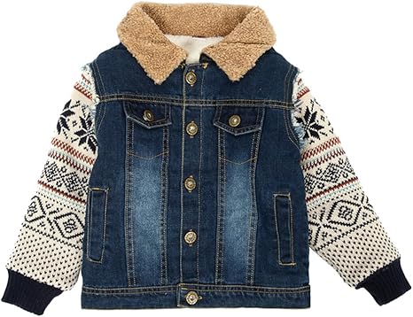 boys sherpa denim jacket