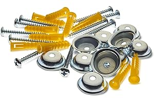 Triton Products Pegboard Mounting and Spacer Kit for Wall and Garage Organization, Zinc-Plated Steel, 16 Pieces