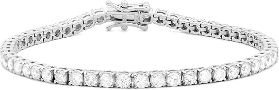 Femme Luxe 14K White Gold and 5.00 Carats Diamond Tennis Jewelry Forever
