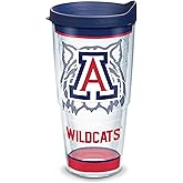 Tervis Made in USA Double Walled University of Arizona Wildcats Insulated Tumbler Cup Keeps Drinks Cold & Hot, 24oz, Tradition