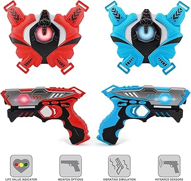 laser tag set with vest