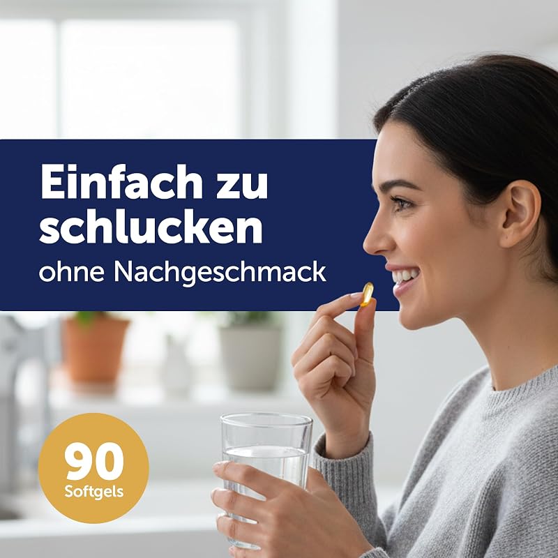Vitality 1000 | Sehkraft und Gehirnfunktion | Für Erwachsene und Kinder und Personen, die sich nach der Zone-Diät ernähren | Höchste Auszeichnung für Fischölprodukte | Kapseln (90 Stück)