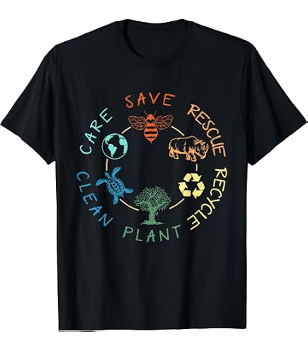 Amazon.com: Save The Planet Eco Design T-Shirt For Men, Women, and