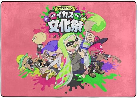 Amazon Co Jp 豪華である家庭用カーペットスプラトゥーン 3 るマイクロファイバー厚mm 152 213cmト オシャレ 洗いやすい 抗菌防臭 吸湿性 防ダニ 耐摩耗性 畳 リビング ベッドルーム 子供部屋 四季通用 ホーム キッチン