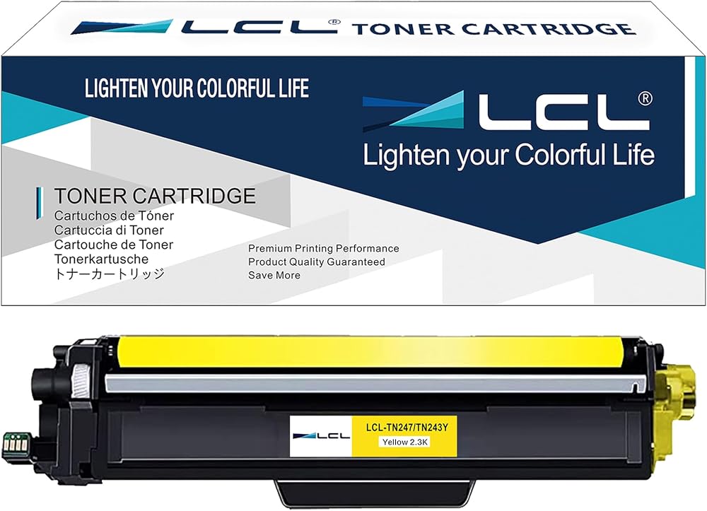 LCL TN247 Yellow Toner Cartridge 2300 Pages for Brother HL L3210CW MFC L3770CDW