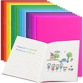Gueevin 15 Pcs Blank Books to Write Stories Bulk Composition Notebooks Colorful Soft Cover Notebooks for Drawing Ruled Lined Journals Sketching Gift