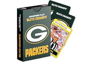 Blitz Champz Green Bay Packers – Official NFL Playing Cards & Green Bay Packers Gifts for Men & Women, Fun Travel Card Games for Adults & Kids Ages 7+, Camping Games for Friends & Family Game Night