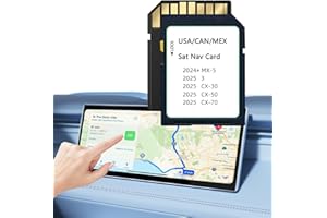 ROCKETEK Upgraded Navigation SD Card Map Compatible with 2024+ MX-5, 2025 3/ CX-30, 2025 CX-50 / CX-70 KR9D66EZ1, Latest Version Navigation SD Card Map USA/CAN/MX KR9D 66 EZ1