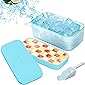 Ice Cube Trays With Lid And Bin - Silicone Ice Cube Tray For Freezer Bpa Free - Ice Molds Bucket - Ice Box Holder Comes…