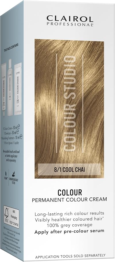 Clairol Colour Studio Permanent Colour Cream 8/1 Cool Chai 50ML
