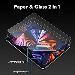 Esanik [2+2 Pack 9H Tempered Papered Glass Screen