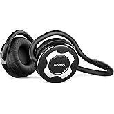 Kinivo BTH220 Bluetooth Headphones (Black, On-Ear, Wireless Music, Hands-Free Calling, Built-in Mic, Foldable, Memory Form Earpads, Travel Bag)
