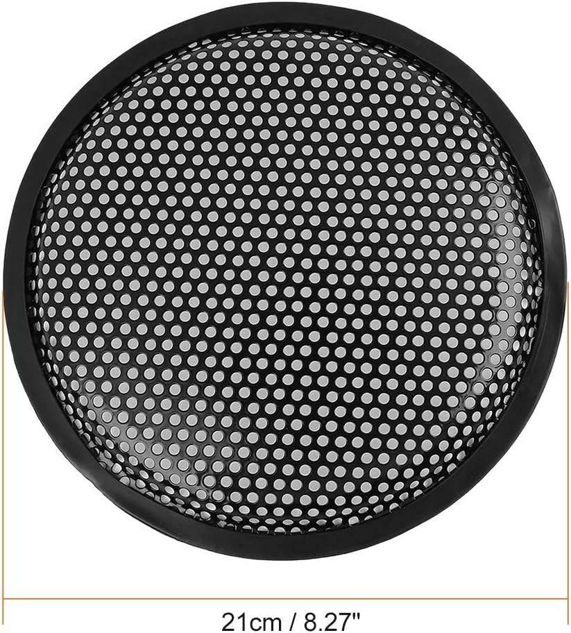X AUTOHAUX 2pcs 8" Mesh Protector Car Speaker Cover Woofer Subwoofer Grill, Black - Image 5