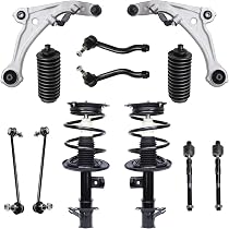 8-Piece Complete Strut & Shock Set With Front & Rear Sway Bars For 2007-2012 Nissan Altima – 10-Year Warranty