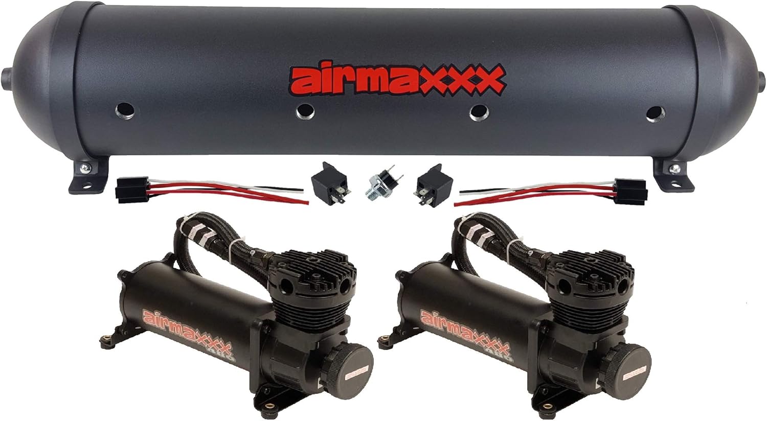 airmaxxx Air Compressors 480 Black & 33" Seamless Aluminum