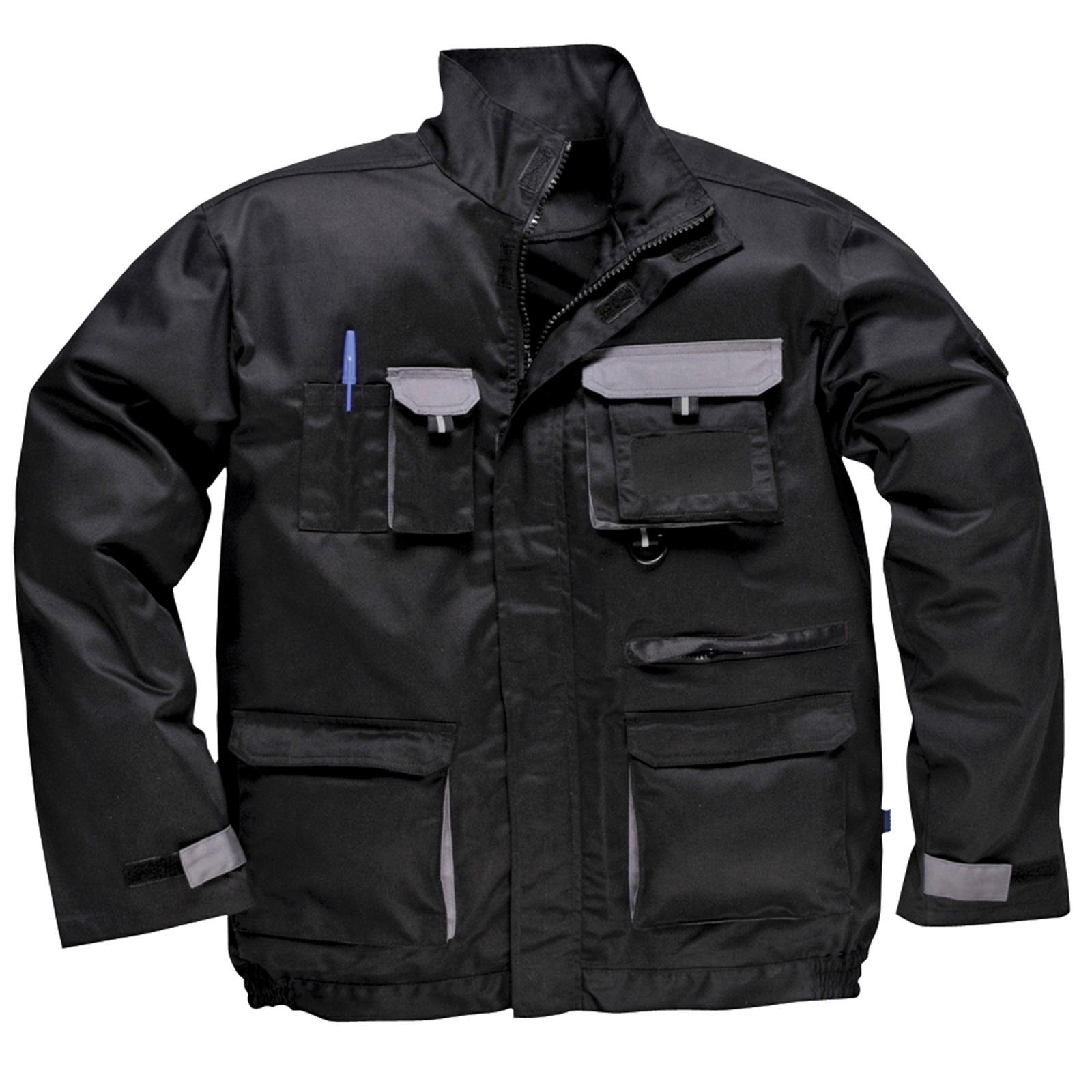 Portwest Texo Contrast Jacket, Size: XL, Colour: Black, TX10BKRXL