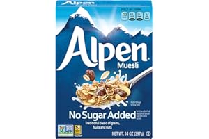 THREE SISTERS Alpen Muesli Cereal, No Sugar Added, 14 Ounce