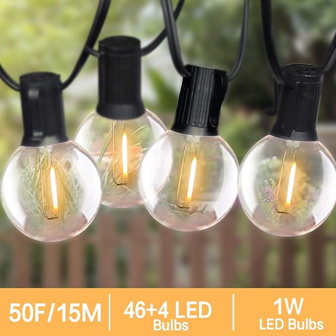 Lampadine G40 25 Pezzi - Luce Calda 7W E12 Per Catene Luminose - Foto 2