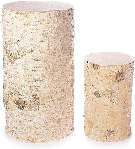 troncos decorativos de madera