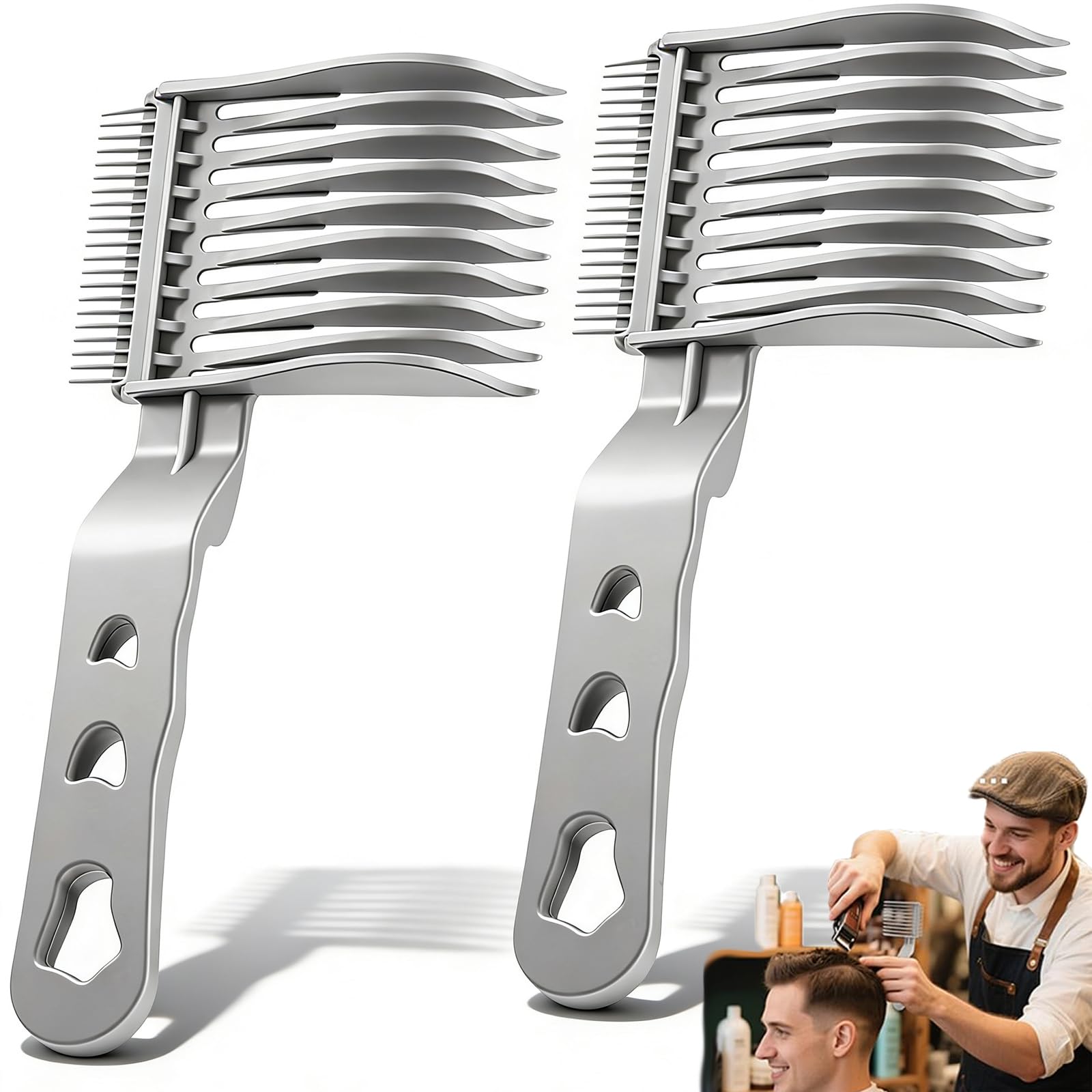 Photo 1 of 2PCS blend friend fade comb, Fade Comb tool, Professional Barber Comb For Home, Salon or Professional Use