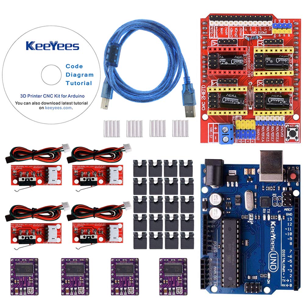 CNC Shield V3 w/Jumpers 4Pcs RAMPS 1.4 Mechanical Switch Endstop