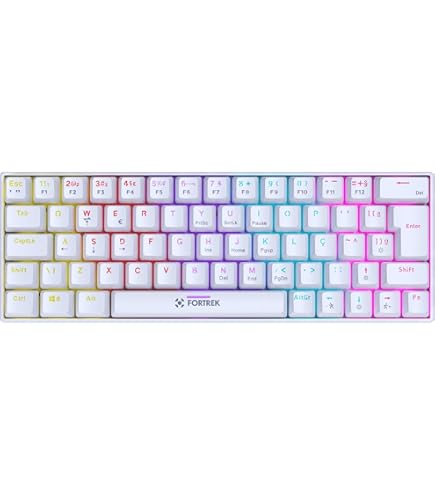 Teclado Mecanico Fantech Maxpower MK853 V2, Rainbow, Switch Azul
