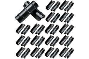 Lainballow 60 Pcs Greenhouse Clips, 1'' Greenhouse Snap Clamps, Plastic Garden Buildings Tube Clips, Greenhouse Pipe Clamps for Greenhouse Film,Sunshade Nets,Row Covers,Frame Shelters,Bird Protection