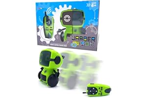 MUKIKIM JabberBot - Multifunctional Smart RC Robot For Kids. Remote Control Robot That Can Move, Make Fun Sound/Voice Effects, Talk and Spy! Programming Mode & Two Way Walkie Talkie Communication Available.