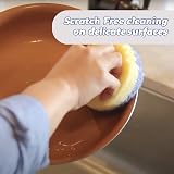 Scrub Daddy Scrub Mommy Dual Sided Non Scratch Sponge Violet Twin Pack view 7