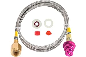 EDSUMEY New Upgrade CGA320 Soda Machine CO2 Quick Adapter,for CO2 Quick-Connect Soda Machine Compatible With Terra/Art/Duo/Gaia/E-Terra/E-Duo(60inch)