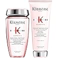 Kerastase Genesis Hydra-Fortifiant Shampoo and Conditioner Set | Anti-Breakage & Strengthening For Weak or Damaged Hair | Hydrates Hair | Silicone Free | For Fine or Oily Hair