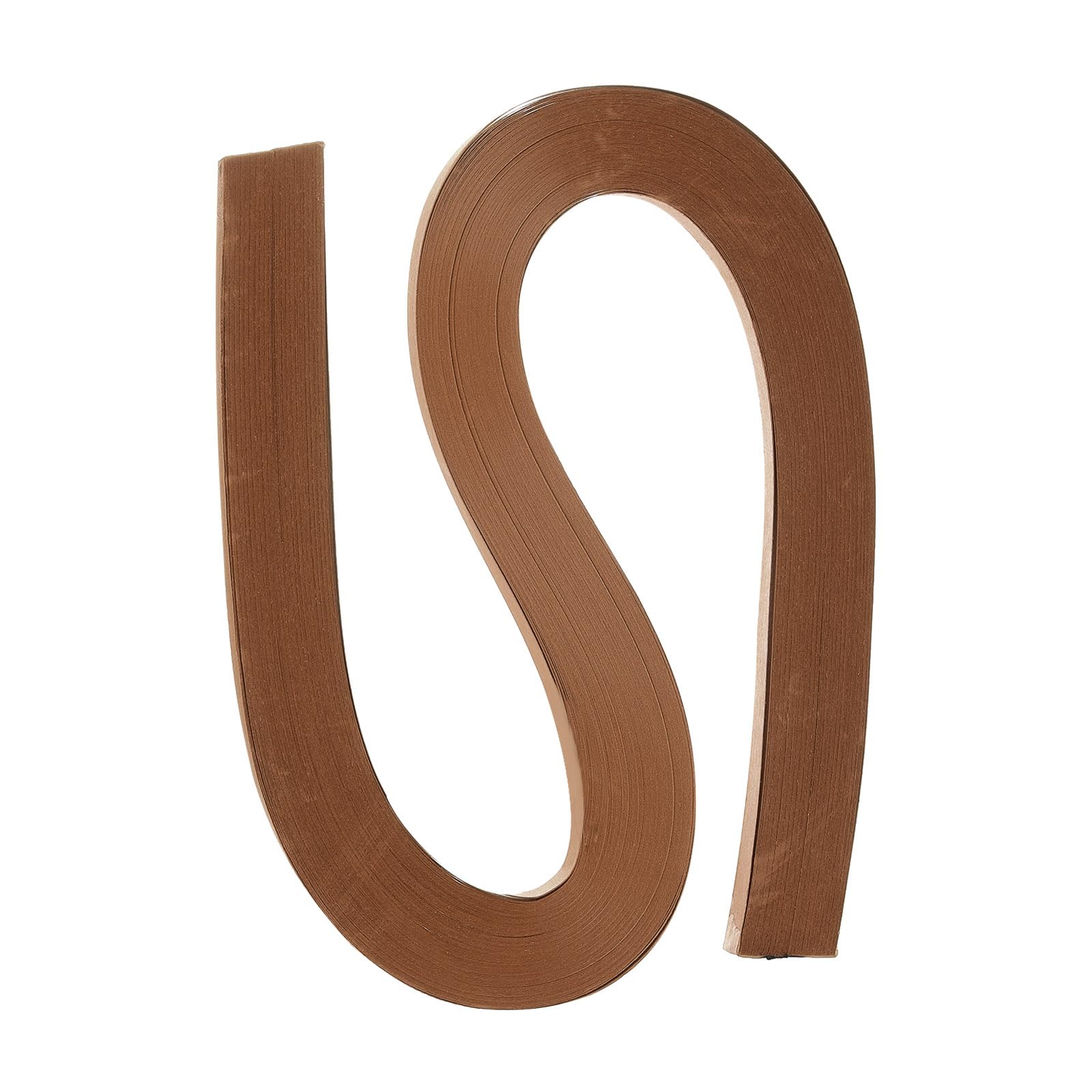 PATIKIL 120pcs Quilling Strips Paper 3/8"(10mm) 54cm Origami Paper Quilling Strip for Art DIY Hand Craft Christmas, Light Brown