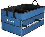 K KNODEL Car Boot Organiser Small Blue Storage Box and Bag