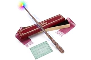 ShinySong Rechargeable Light Up Wizard Wand with Gradient Lighting,Illuminating Magic Witch Wands for Kids Christmas Cosplay Party, Vine