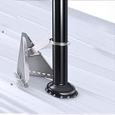 Snow Splitter for Chimneys. Lifetime Protection for 2-5" Wood Stove Chimneys.Snow Splitter for Vent.for Protection Stack Pipes and Chimneys Roof