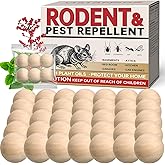 Rodent Repellent 36 Balls, Peppermint Oil Mouse Repellent for Indoor and Outdoor,Natural to Repel Mice and Rats, Rodents Deterrent to Keep Mice, Rats and Squirrels Away Your Home