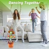 ARIEL-GXR Dancing Cactus Plush Toy - Sings, Talks, Repeats, USB Charging, Kids view 8