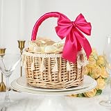 YAAVAAW 50mm Hot Pink Satin Ribbon 22m Thick Wedding Car Gift Florist Barbie view 6