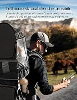 besrey Baby Backpack Carrier Toddler Hiking Carrier with 3-Height Seat Black view 5
