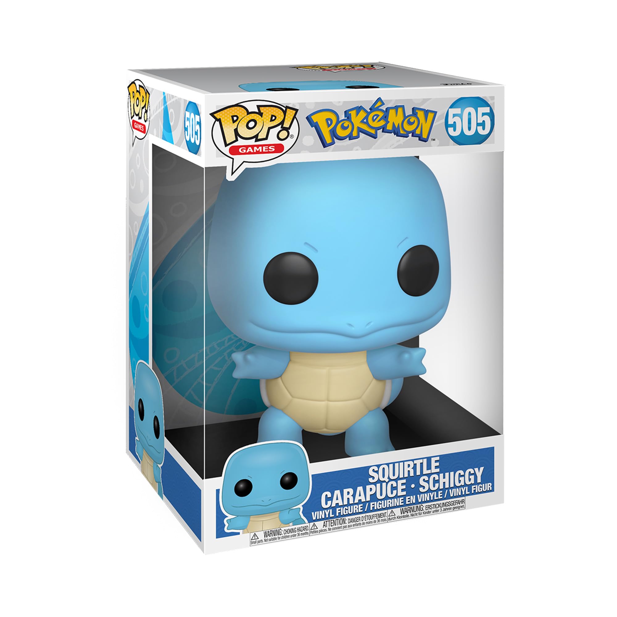 Funko POP! Games: Pokemon - 10" Squirtle - Collectable Vinyl Figure - Gift Idea - Official Merchandise - Toys for Kids & Adults - Video Games Fans - Model Figure for Collectors and Display