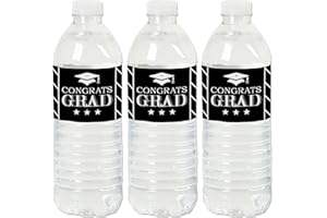 Big Dot of Happiness Graduation Cheers - Graduation Party Water Bottle Sticker Labels - Set of 20