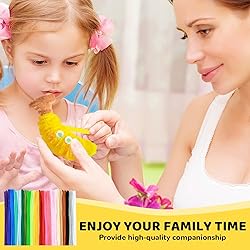 ESUOHYM 200PCS Upgraded Yellow Colors Pipe Cleaners