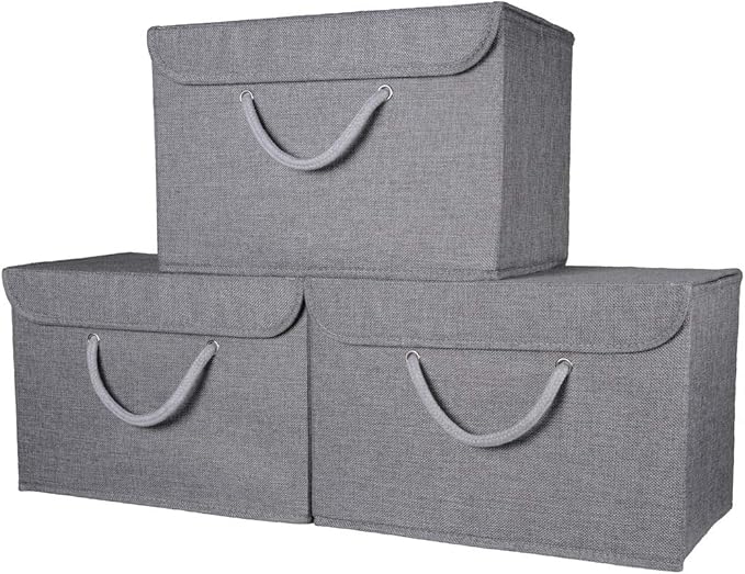 Premium Storage Box with lid. Extra wide rope handleImproved strong