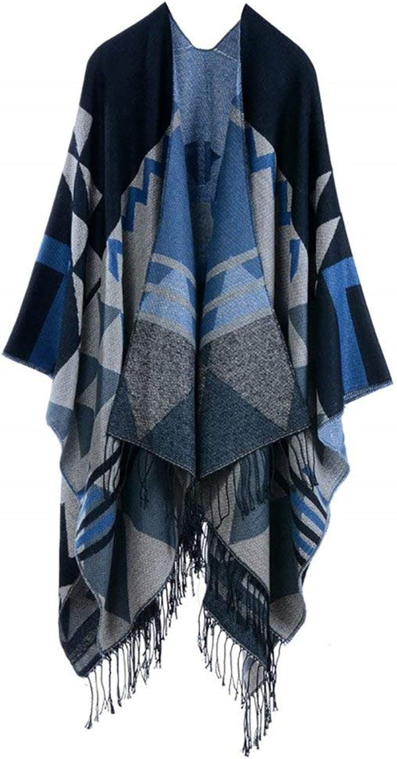 Capa Mujer Otoño Invierno Elegantes Outerwear Outwear Geometrías Borlas