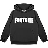 Fortnite Text Logo Pullover Hoodie, Kids, 7-15 Years, Black, Official Merchandise