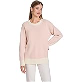Sweaters for Women Long Sleeve Crewneck Soft Knit Lightweight Womens Sweaters Side Slit Fashion Casual Pullover Tops