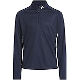 Adidas Girls Long Sleeve Mock Neck Golf Polo Shirt