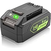 Fancy Buying 24V 8.0Ah Battery Replacement for Greenworks 24 Volt Battery Lithium Lawn Mower 29842 29852 LB24A020 for Greenworks Trimmer Weed Blower (1 Pack, 8.0ah)