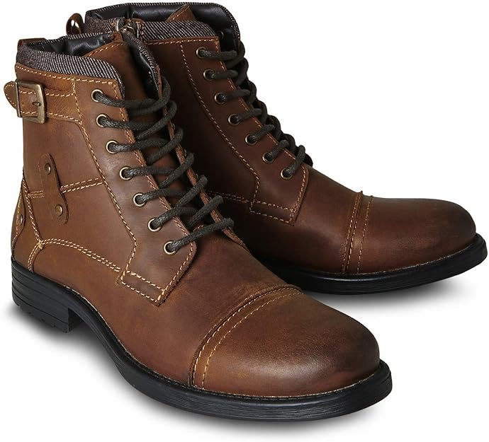 Joe Browns Mens Stitched Leather Boots Amazon.co.uk Shoes & Bags